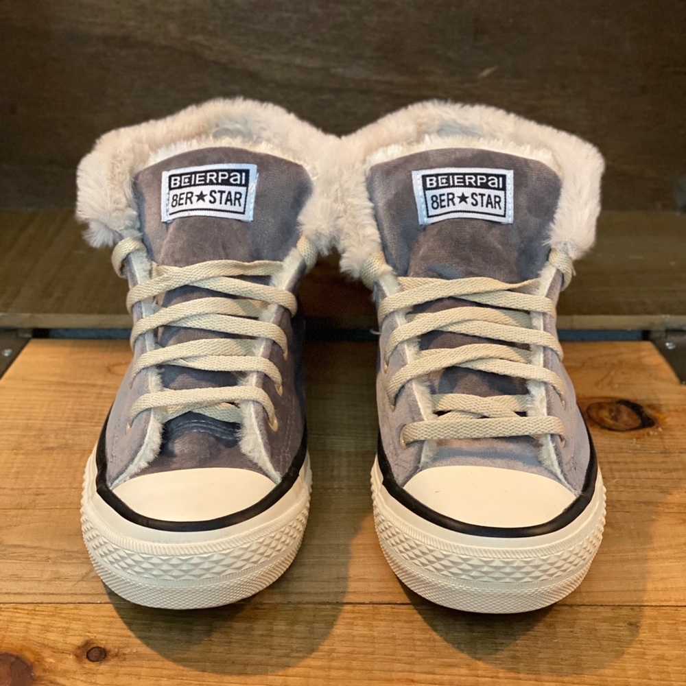 Beierpal Ber Star Velvet Plush High top Sneakers